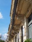 Typical Architecture Of Limestone Houses In The City Of Bordeaux Stock Photo