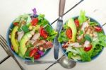 Chicken Avocado Salad Stock Photo