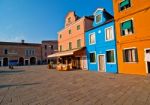 Italy Venice Burano Island Stock Photo