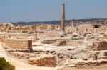 Kourion, Cyprus/greece - July 24 : Remains At The Ancient City O Stock Photo