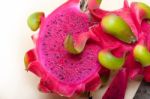 Fresh Dragon Fruit Stock Photo