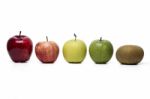 Horizontal Fresh And Healthy Apple Variety Stock Photo