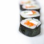 Fresh Sushi Choice Combination Assortment Selection Stock Photo