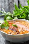 Thailand Food Tom Yum Goong Stock Photo