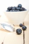 Fresh Blueberry Bowl Stock Photo