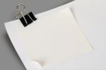 Sheet Of White Paper Stock Photo