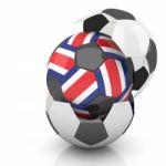 Costa Rica Soccer Ball Isolated White Background Stock Photo