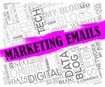 Marketing Emails Means E-commerce Websites And Website Stock Photo