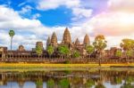 Angkor Wat Temple, Siem Reap In Cambodia Stock Photo