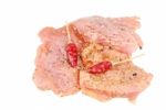 Homemade Pork Meat Meal And Ingredients Stock Photo