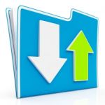 Downloading And Uploading Data Icon Stock Photo