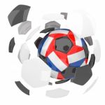 France Soccer Ball Isolated White Background Stock Photo