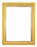 Gilted Frame Isolated On White Background Stock Photo