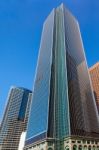 Financial District Of Los Angeles Stock Photo