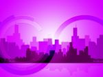 City Copyspace Indicates Abstract Background And Downtown Stock Photo