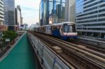 Bangkok Bts Train System Stock Photo