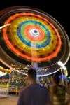 Funfair roller coaster Stock Photo