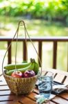 Fruit Basket Stock Photo