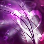 Background Heart Means Valentines Day And Backdrop Stock Photo