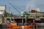 Fishing Boat Ready To Go Stock Photo