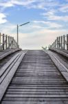 Old Timber Bridge Stock Photo