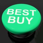 Best Buy Button Shows Promotion Offer Or Discount Stock Photo