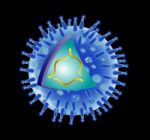 Flu Virus Structure Stock Photo