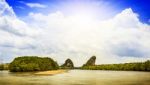 Krabi Beach In Thailand Stock Photo