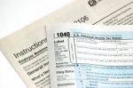 Form 1040 Stock Photo