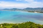 View Sea Sky And Tourist Town In Phuket, Thailand Stock Photo