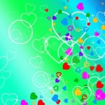 Background Heart Indicates Valentine's Day And Affection Stock Photo