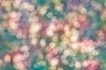 Twinkling Lights Vintage Blurred Natural Bokeh Stock Photo