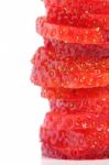 Strawberry Slices Stock Photo