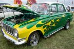 Souped Up Vauxhall Victor With Special Paintwork Stock Photo