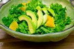 Fresh Avocado Salad Stock Photo