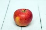 Fresh Tasty Red Apple Fruit Isolated On A White Background Stock Photo