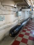 Torpedo On Hms Belfast Stock Photo