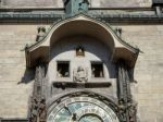 Astronomical Clock At The Old Town City Hall In Prague Stock Photo