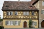 Old House In Rothenburg Stock Photo