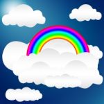 Rainbow And Cloud Stock Photo