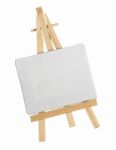 Easel And Canvas Stock Photo