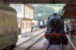 Kingswear, Devon/uk - July 28 : 4277 Br Steam Locomotive Gwr 420 Stock Photo