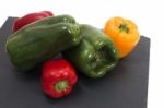 Colorful Bell Peppers Stock Photo