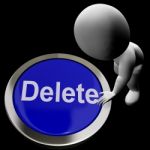 Delete Button For Erasing Or Deleting Trash Stock Photo