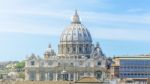 Vatican And Basilica Of Saint Peter Seen From Castel Sant'angelo Stock Photo