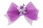 Ribbon Bow Of Flower Stock Photo