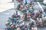 Traffic Jam In Bangkok Stock Photo