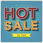 Hot Sale Retro Type Font Stock Photo