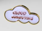 3D Cloud Computing Concept Stock Photo