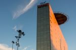 View Of The Wind Building In Milan Italy Stock Photo